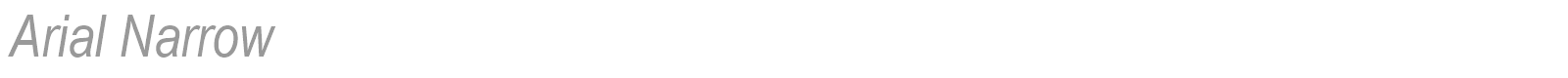 Arial Narrow font preview